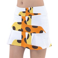 Giraffe Africa Safari Wildlife Tennis Skirt by Sudhe