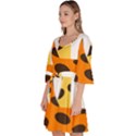 Giraffe Africa Safari Wildlife Velour Kimono Dress View2