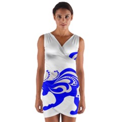 Skunk Animal Still From Wrap Front Bodycon Dress by Sudhe