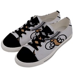 Bear Polar Bear Arctic Fish Mammal Men s Low Top Canvas Sneakers by Sudhe