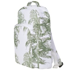 Trees Tile Horizonal Double Compartment Backpack by Sudhe