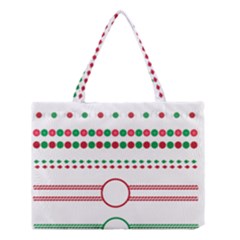 Christmas Borders Frames Holiday Medium Tote Bag by Sudhe