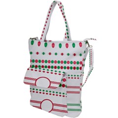 Christmas Borders Frames Holiday Shoulder Tote Bag by Sudhe