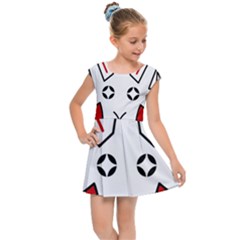 Traditional Art Torajan Pattern Kids  Cap Sleeve Dress