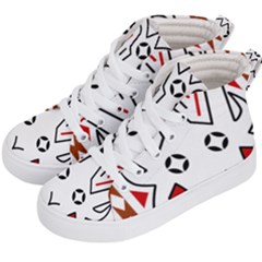 Traditional Art Torajan Pattern Kids  Hi-Top Skate Sneakers