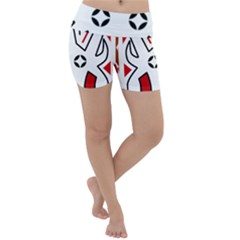 Traditional Art Torajan Pattern Lightweight Velour Yoga Shorts
