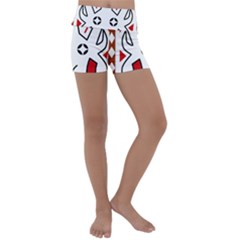 Traditional Art Torajan Pattern Kids  Lightweight Velour Yoga Shorts