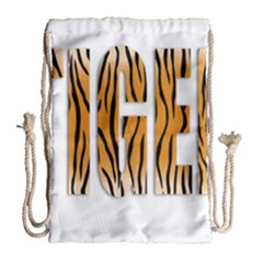 Tiger Bstract Animal Art Pattern Skin Drawstring Bag (large) by Sudhe