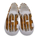 Tiger Bstract Animal Art Pattern Skin Women s Canvas Slip Ons View1