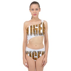 Tiger Bstract Animal Art Pattern Skin Spliced Up Two Piece Swimsuit by Sudhe