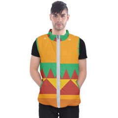 Burger Bread Food Cheese Vegetable Men s Puffer Vest by Sudhe