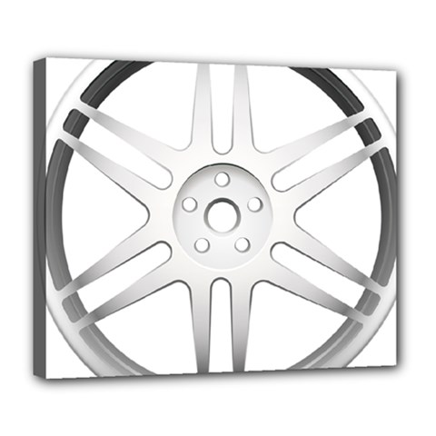 Wheel Skin Cover Deluxe Canvas 24  X 20  (stretched)