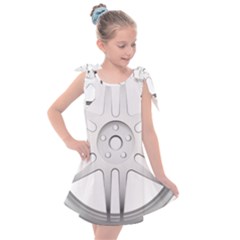 Wheel Skin Cover Kids  Tie Up Tunic Dress by Sudhe