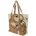 Sloth Zip Up Canvas Bag View1