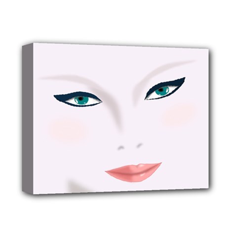Face Beauty Woman Young Skin Deluxe Canvas 14  X 11  (stretched)