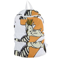 Zebra Animal Alphabet Z Wild Foldable Lightweight Backpack