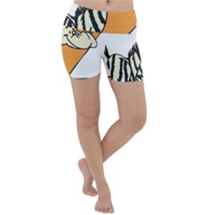 Zebra Animal Alphabet Z Wild Lightweight Velour Yoga Shorts by Sudhe