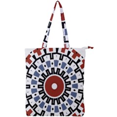 Mandala Art Ornament Pattern Double Zip Up Tote Bag