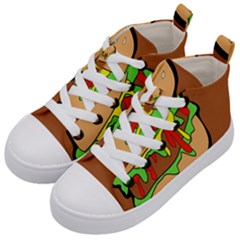 Burger Double Kids  Mid-top Canvas Sneakers by Sudhe