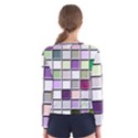 Color Tiles Abstract Mosaic Background Women s Long Sleeve Tee View2