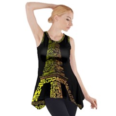 The Eiffel Tower Paris Side Drop Tank Tunic by Sudhe