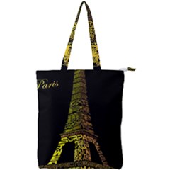 The Eiffel Tower Paris Double Zip Up Tote Bag