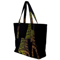 The Eiffel Tower Paris Zip Up Canvas Bag by Sudhe