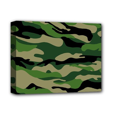 Green Military Vector Pattern Texture Deluxe Canvas 14  X 11  (stretched) by Sudhe