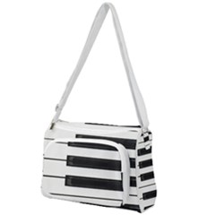 Keybord Piano Front Pocket Crossbody Bag