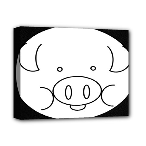 Pig Logo Deluxe Canvas 14  X 11  (stretched)