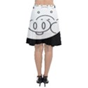 Pig Logo Chiffon Wrap Front Skirt View2