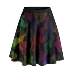 Falling Hearts  High Waist Skirt by LoolyElzayat