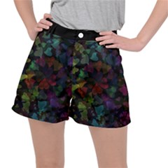 Falling Hearts  Stretch Ripstop Shorts