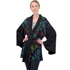 Falling Hearts  Velvet Kimono Robe by LoolyElzayat