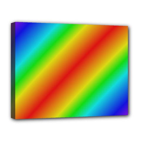 Background Diagonal Refraction Canvas 14  X 11  (stretched) by Sudhe