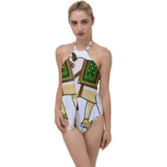 Elephant Indian Animal Design Go With The Flow One Piece Swimsuit by Sudhe
