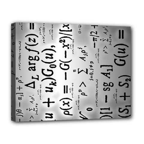 Science Formulas Canvas 14  X 11  (stretched) by Sudhe