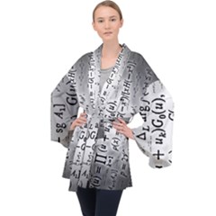 Science Formulas Velvet Kimono Robe