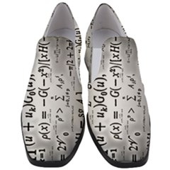 Science Formulas Slip On Heel Loafers by Sudhe