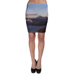 Sunrise Mount Bromo Tengger Semeru National Park  Indonesia Bodycon Skirt by Sudhe