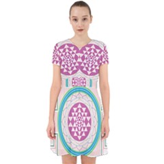 Mandala Design Arts Indian Adorable In Chiffon Dress by Sudhe