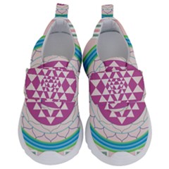 Mandala Design Arts Indian Kids  Velcro No Lace Shoes by Sudhe