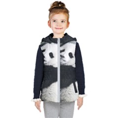 Panda Bear Sleeping Kids  Hooded Puffer Vest