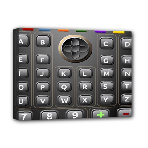 Scientific Solar Calculator Deluxe Canvas 16  X 12  (stretched)  by Sudhe