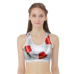 Spare Tire Icon Vector Sports Bra With Border by Sudhe