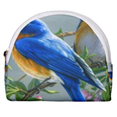 Loving Birds Horseshoe Style Canvas Pouch by Sudhe