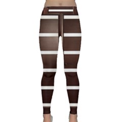 Minimalis Brown Door Classic Yoga Leggings by Sudhe