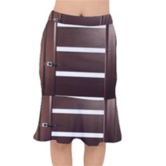 Minimalis Brown Door Mermaid Skirt