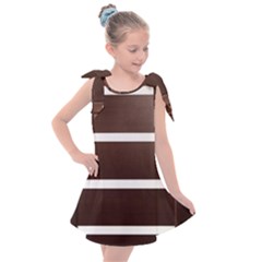 Minimalis Brown Door Kids  Tie Up Tunic Dress by Sudhe