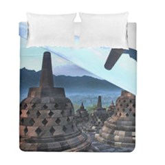 Borobudur Temple  Morning Serenade Duvet Cover Double Side (full/ Double Size) by Sudhe